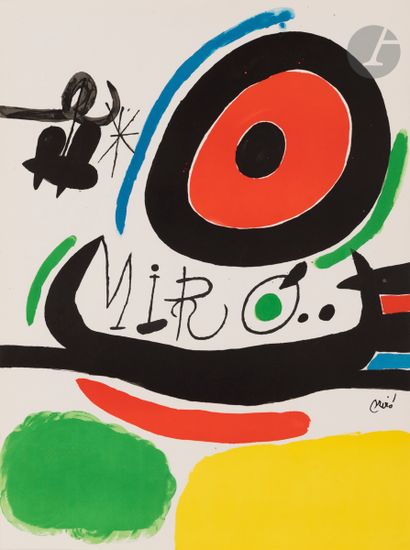 null Joan Miró (1893-1983)
Tres Llibres. 1970. 
Lithographie. 76 x 56,5 cm. Mourlot...