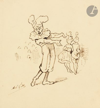 null Entourage de Carle VERNET 
(Bordeaux 1758 - Paris 1836)
Étude de cavaliers Mameluk...