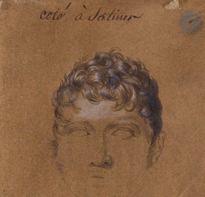 null Jean-Baptiste-Jacques AUGUSTIN (Saint-Dié, 1759 - Paris, 1832)
Étude de cheveux...