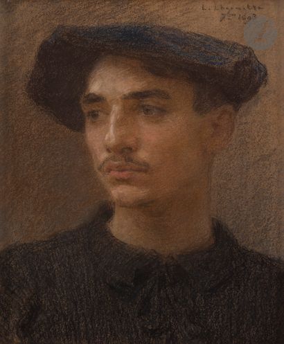 null Léon Augustin LHERMITTE (1844-1925)
Portrait de mon fils Jean, 1893
Pastel.
Signé...