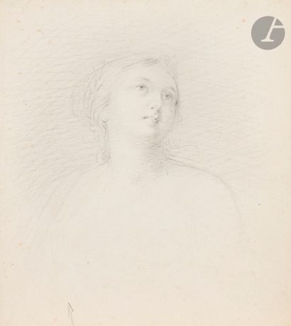 null François GÉRARD, dit Baron Gérard (Rome 1770 - Paris 1837)
Étude de femme assise
Crayon...