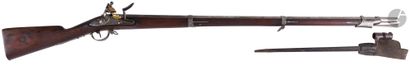 null Flintlock infantry rifle model 1822. 

Round barrel with sides with thunder,...