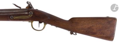 null Flintlock snap hook, with rod, model An IX. 

Round barrel with sides with the...