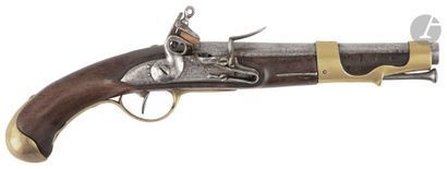  Flintlock pommel gun model 1763-66, variant of 1775. 
Round barrel with thunder...