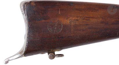 null Fusil de rempart à percussion modèle 1840. 

Canon rond, rayé, à pans au tonnerre,...
