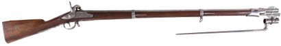 null Infantry rifle with percussion model 1822 T-Bis. 

Round barrel, with sides...