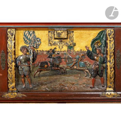 null H. MAREAU (XIXth CENTURY
)Scene of a tournament & supposed wedding in the Mareau...