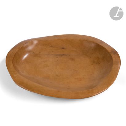 null ALEXANDRE NOLL (1890-1970
)Important free form bowl.
Proof in carved and polished...