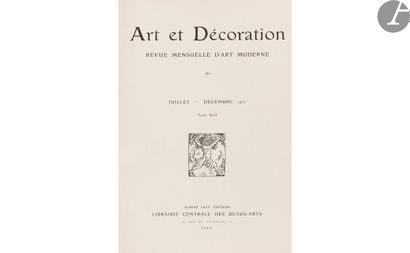 null ART ET DÉCORATION – [1897-1922] – SÉRIE COMPLÈTE DE 25 ANNÉES CONSÉCUTIVES PAR...