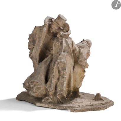 null CARL MILLES (1875-1955)
Le baiser volé, le modèle conçu vers [1899]
Sculpture....