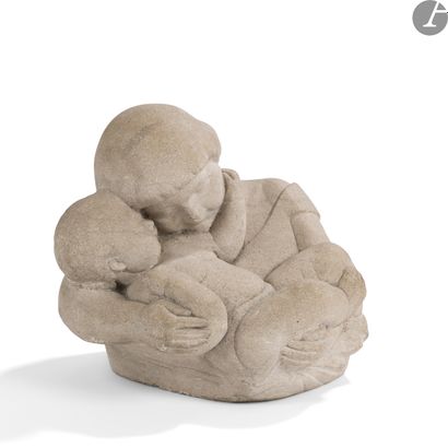 null PAUL MANAUT (1882-1959) – ÉCOLE LANGUEDOCIENNE 
Maternité
Sculpture. Épreuve...