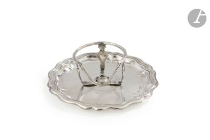 null SALAMANQUE 1790
Trembleuse ou support de tasse en argent (manque la porcelaine...