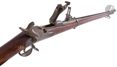 null US Springfield snuffbox rifle, 50 caliber, 
round barrel with rise, stamped...