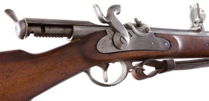 null Fusil Podwills modèle 1858-67, un coup, calibre 13,9 mm
Canon rond, à pans au...
