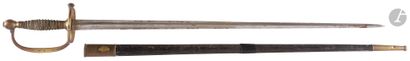 Épée d’officier modèle 1817, unie, attribuée...