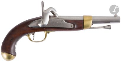 Pistolet à percussion de marine modèle 1822...