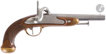 Pistolet d’officier à percussion modèle 1816-22...