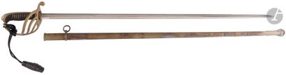 null Infantry officer saber model 1882. 
Horn handle with double filigree. Nickel-plated...