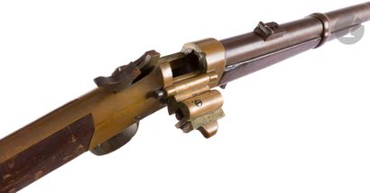 null Carabine de selle James Warner’s Springfield, calibre 50. 
Canon rond avec hausse....