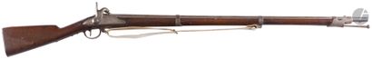 null Fusil d’infanterie à percussion modèle 1822 T Bis. 
Canon rond, à pans au tonnerre,...