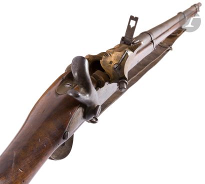 null Carabine de chasseur à percussion modèle 1853 T. 
Canon rond, rayé, à pans au...