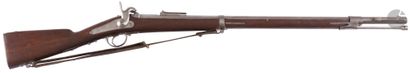 null Carabine de chasseur à percussion modèle 1853 T. 
Canon rond, rayé, à pans au...