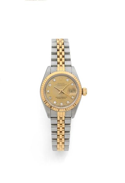 null ROLEX Datejust Ref 69173. Vers 1990
N° E555512
Montre bracelet de femme en or...