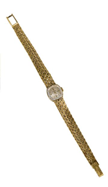 null JAEGER LeCOULTRE. Vers 1960
N° 959702
Montre bracelet de femme en or 18K (750),...
