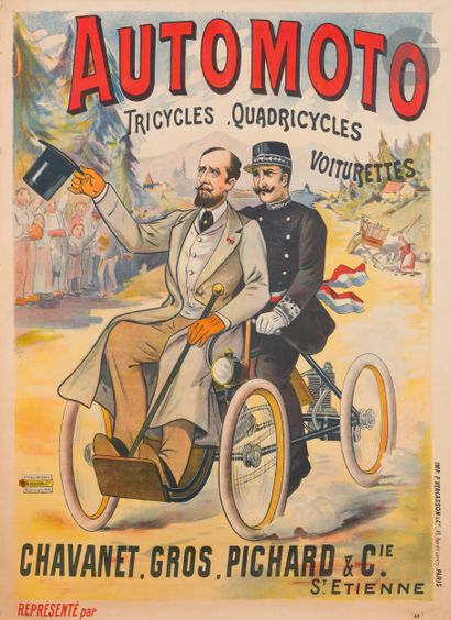 null ANONYME
Cycles Automoto Chavanet. Gros. Pichard & Cie à Saint-Étienne
Chromolithographie....