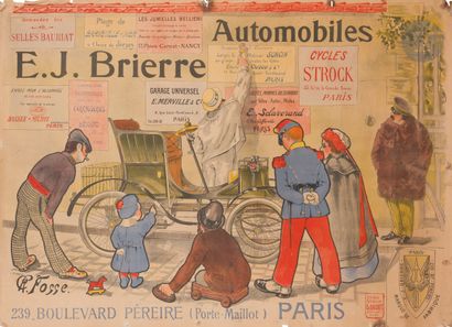null A. FOSSE (XIXe-XXe siècle)
Automobiles E. J. Brierre à Paris
Chromolithographie....