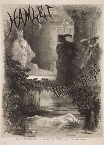 null Alphonse Marie Adolphe de NEUVILLE (1835-1885)
Hamlet, 1868
Lithographie. Non...