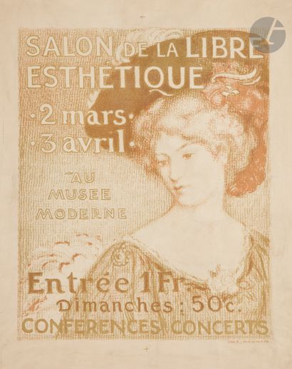 null Georges LEMMEN (1865-1916)
Salon de la Libre Esthétique, 1907
Chromolithographie....