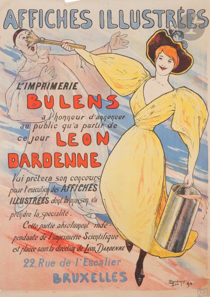 null Léon DARDENNE (1865-1912)
Affiches illustrées de l’imprimerie Bulens et Léon...