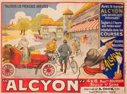Marcel BLOCH (1882-1966)
« Alcyon » à Neuilly-sur-Seine
Chromolithographie....
