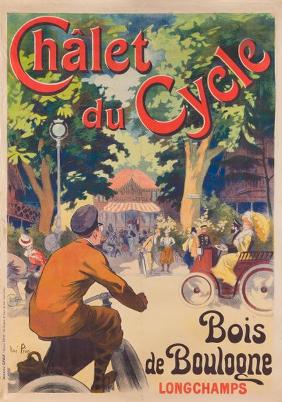 René Louis PÉAN (1875-1955) Chalet du Cycle au Bois de Boulogne, 1899 Chromolithographie....