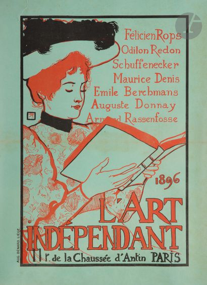 null Armand RASSENFOSSE (1862-1934)
L’Art indépendant, 1896
Chromolithographie. Entoilée.
Imp....