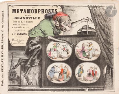  Jean Ignace Isidore GÉRARD, dit GRANDVILLE (1803-1847) Les Métamorphoses du jour,...