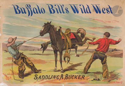 null ANONYME
Buffalo Bill’s Wild West
Chromolithographie. Entoilée.
Imp. Calhoun...