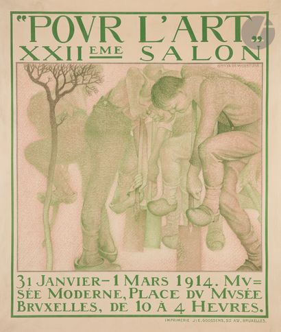null Gustave VAN DE WOESTYNE (1881-1947)
« Pour l’art », XXIIe Salon au Musée moderne,...
