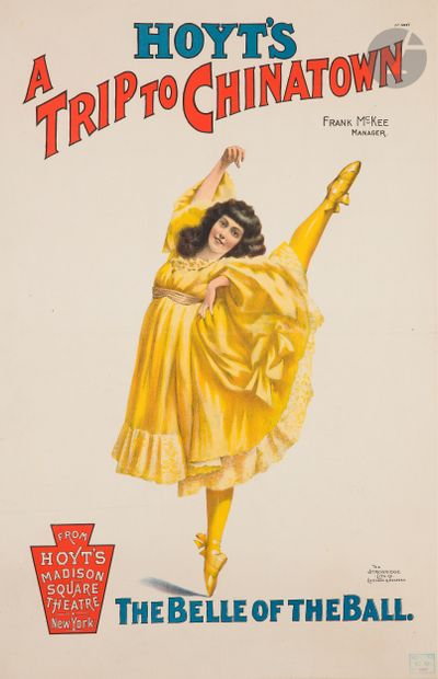 null ANONYME
Hoyt’s a Trip to Chinatown, the Belle of the Ball
Chromolithographie....
