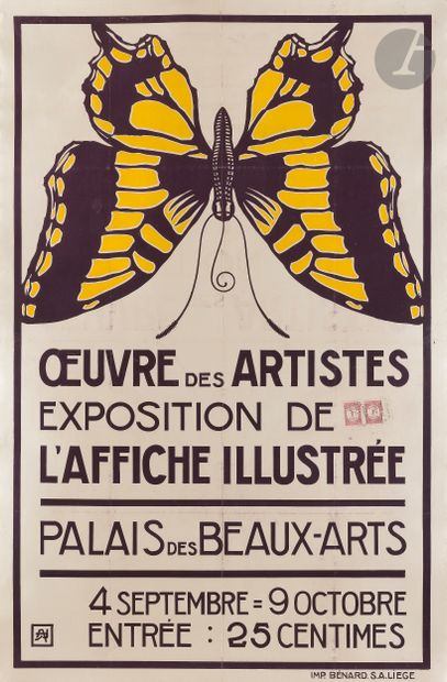 null Armand RASSENFOSSE (1862-1934)
Œuvre des artistes, exposition de l’affiche illustrée...