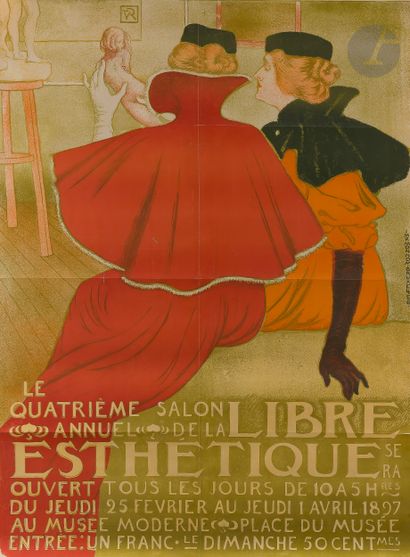 null Théo VAN RYSSELBERGHE (1862-1926)
Salon de la Libre Esthétique, 1897
Chromolithographie....