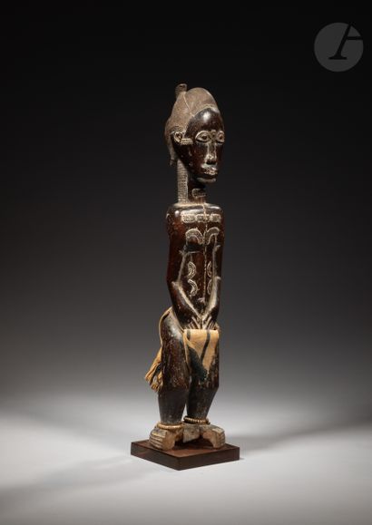 null Statuette masculine waka sona, probablement un asie usu au regard des reliquats...