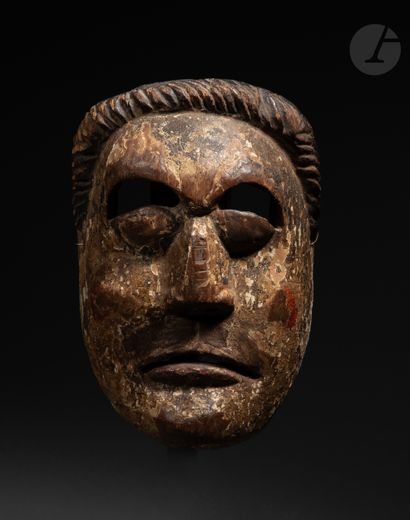 null Ancient catholic procession mask.

Mexico

Wood, polychromy, beautiful patina...