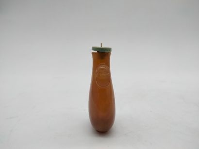  Six tabatières (snuff-bottle), Chine, XIXe - XXe siècle Dont : - 1 à panse aplatie...