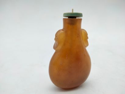 null Six tabatières (snuff-bottle), Chine, XIXe - XXe siècle
Dont :
- 1 à panse aplatie...