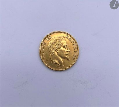 null SECOND EMPIRE (1852-1870)

Napoleon III, 100 francs gold, 1862 Paris.

Fr 580.

TTB...