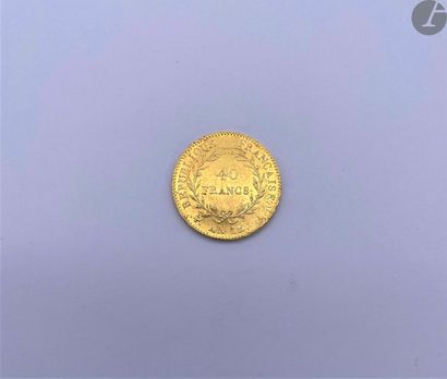 null CONSULATE (1801-1804)

40 francs gold, Year 12 Paris.

Fr 479.

TTB.