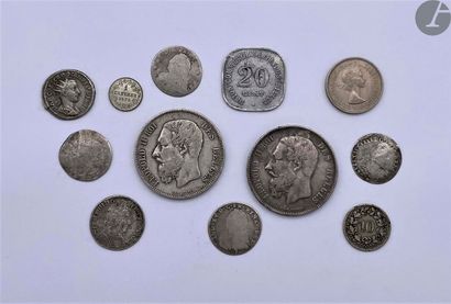 null Lot of 29 French and foreign coins (Belgium, Spanish Netherlands etc.) from...