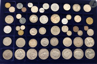 null Lot of 88 foreign coins (Italy, Spain, Germany, Romania, Vatican, Japan, Russia,...